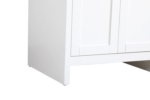 Elegant Lighting Finnley Vanity Cabinet 2Dr W24 Inch xD19 Inch xH34 Inch WH in White Finish Model: VF25124MWH