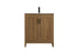 Elegant Lighting Finnley Vanity Cabinet 2Dr W30 Inch x D19 Inch x H34 Inch WB in Walnut Brown Finish Model: VF25130WB