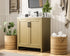 Elegant Lighting Finnley Vanity Cabinet 2Dr W30 Inch xD19 Inch xH34 Inch in Honey Brown Model: VF25130MHB
