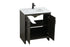 Elegant Lighting Finnley Vanity Cabinet 2Dr W30 Inch xD19 Inch xH34 Inch in Mocha Brown Model: VF25130MMB
