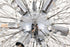 Elegant Lighting Flores 8 light Chrome Pendant in Chrome and Clear Finish Model: LD5052D20C