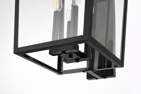 Elegant Lighting Frankford 4 Light Wall sconce W16 Inch E18 Inch H33 Inch L4 in Black Model: OD334W33BK