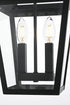 Elegant Lighting Frankford 7 inch Outdoor Pendant in Black Model: OD334H17BK