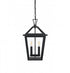 Elegant Lighting Frankford 7 inch Outdoor Pendant in Black Model: OD334H17BK