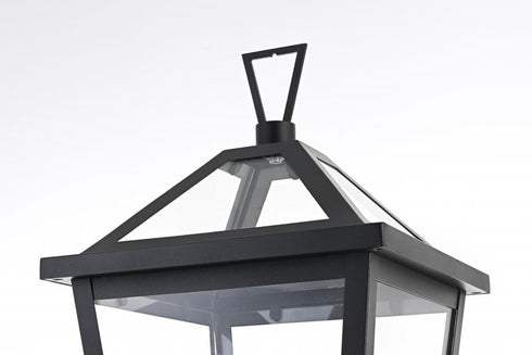 Elegant Lighting Frankford 7 inch Outdoor Pendant in Black Model: OD334P22BK