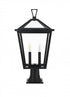 Elegant Lighting Frankford 7 inch Outdoor Pendant in Black Model: OD334P24BK