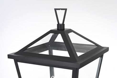 Elegant Lighting Frankford 7 inch Outdoor Pendant in Black Model: OD334P24BK