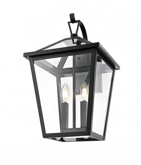 Elegant Lighting Frankford 7 inch Outdoor Pendant in Black Model: OD334W20BK
