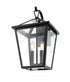 Elegant Lighting Frankford 7 inch Outdoor Pendant in Black Model: OD334W20BK