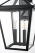 Elegant Lighting Frankford 7 inch Outdoor Pendant in Black Model: OD334W20BK