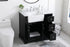 Elegant Lighting Franklin 36 Inch Single Bathroom Vanity in Black Model: VF60236BK