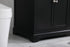 Elegant Lighting Franklin 36 Inch Single Bathroom Vanity in Black Model: VF60236BK