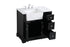 Elegant Lighting Franklin 36 Inch Single Bathroom Vanity in Black Model: VF60236BK