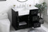 Elegant Lighting Franklin 42 Inch Single Bathroom Vanity in Black Model: VF60242BK