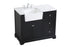 Elegant Lighting Franklin 42 Inch Single Bathroom Vanity in Black Model: VF60242BK