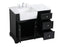 Elegant Lighting Franklin 42 Inch Single Bathroom Vanity in Black Model: VF60242BK