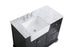 Elegant Lighting Franklin 42 Inch Single Bathroom Vanity in Black Model: VF60242BK