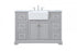 Elegant Lighting Franklin 48 Inch Single Bathroom Vanity in Black Model: VF60248BK