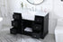 Elegant Lighting Franklin 48 Inch Single Bathroom Vanity in Black Model: VF60248BK
