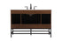 Elegant Lighting Franklin 48 Inch Single Bathroom Vanity in Black Model: VF60248BK