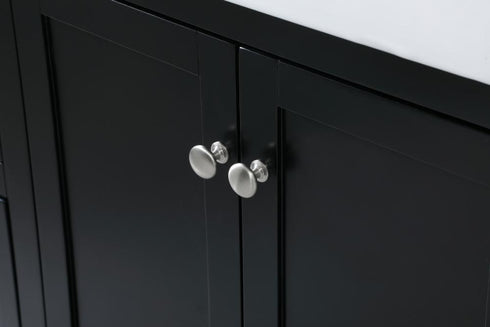 Elegant Lighting Franklin 48 Inch Single Bathroom Vanity in Black Model: VF60248BK