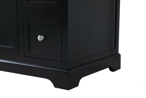 Elegant Lighting Franklin 48 Inch Single Bathroom Vanity in Black Model: VF60248BK