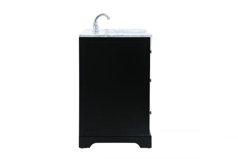 Elegant Lighting Franklin 48 Inch Single Bathroom Vanity in Black Model: VF60248BK
