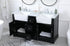 Elegant Lighting Franklin 60 Inch Double Bathroom Vanity in Black Model: VF60260DBK