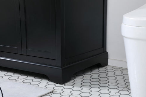 Elegant Lighting Franklin 60 Inch Double Bathroom Vanity in Black Model: VF60260DBK