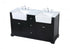 Elegant Lighting Franklin 60 Inch Double Bathroom Vanity in Black Model: VF60260DBK
