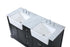 Elegant Lighting Franklin 60 Inch Double Bathroom Vanity in Black Model: VF60260DBK