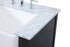 Elegant Lighting Franklin 60 Inch Double Bathroom Vanity in Black Model: VF60260DBK