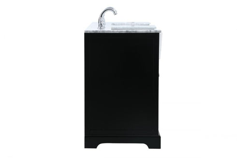 Elegant Lighting Franklin 60 Inch Double Bathroom Vanity in Black Model: VF60260DBK