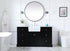 Elegant Lighting Franklin 60 Inch Single Bathroom Vanity in Black Model: VF60260BK