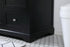 Elegant Lighting Franklin 60 Inch Single Bathroom Vanity in Black Model: VF60260BK