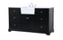 Elegant Lighting Franklin 60 Inch Single Bathroom Vanity in Black Model: VF60260BK