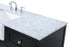 Elegant Lighting Franklin 60 Inch Single Bathroom Vanity in Black Model: VF60260BK