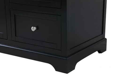 Elegant Lighting Franklin 60 Inch Single Bathroom Vanity in Black Model: VF60260BK
