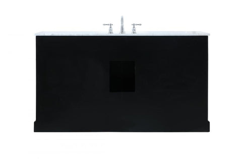 Elegant Lighting Franklin 60 Inch Single Bathroom Vanity in Black Model: VF60260BK