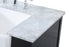 Elegant Lighting Franklin 72 Inch Double Bathroom Vanity in Black Model: VF60272DBK