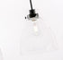 Elegant Lighting Frey 1 light in Black and Clear glass pendant Model: LD5029D11BK