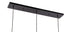 Elegant Lighting Frey 3 light in Black and Clear glass pendant Model: LD5030D42BK