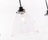 Elegant Lighting Frey 3 light in Black and Clear glass pendant Model: LD5030D42BK