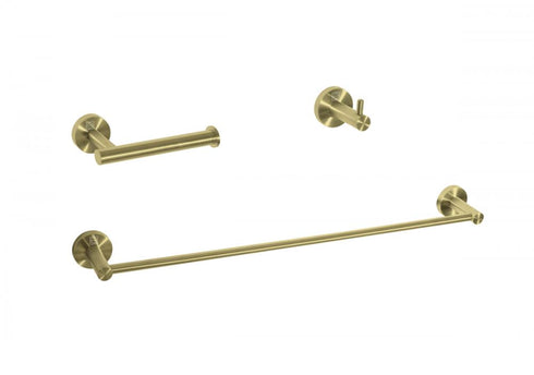 Elegant Lighting Freya 3 piece Bathroom Hardware Set in Brushed Gold Model: HWB-11S3HBGD