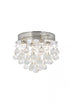 Elegant Lighting Galaxy 4 light in Chrome Flush Mount Clear Royal Cut Crystal Model: V2006F14C/RC