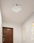 Elegant Lighting Galaxy 4 light in Chrome Flush Mount Clear Royal Cut Crystal Model: V2006F14C/RC