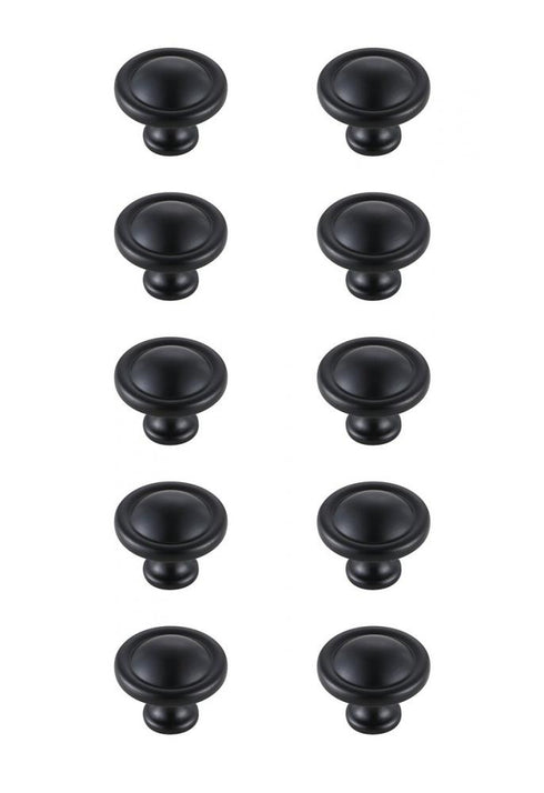 Elegant Lighting Garlande 1.2 Inch Diameter in Brushed Gold Mushroom Knob Multipack (Set of 10) Model: KB2007-GD-10PK