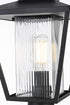 Elegant Lighting Gaul 7 inch Outdoor Pendant in Black Model: OD306P17BK