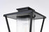 Elegant Lighting Gaul 7 inch Outdoor Pendant in Black Model: OD306P17BK