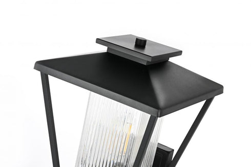 Elegant Lighting Gaul 7 inch Outdoor Pendant in Black Model: OD306W15BK